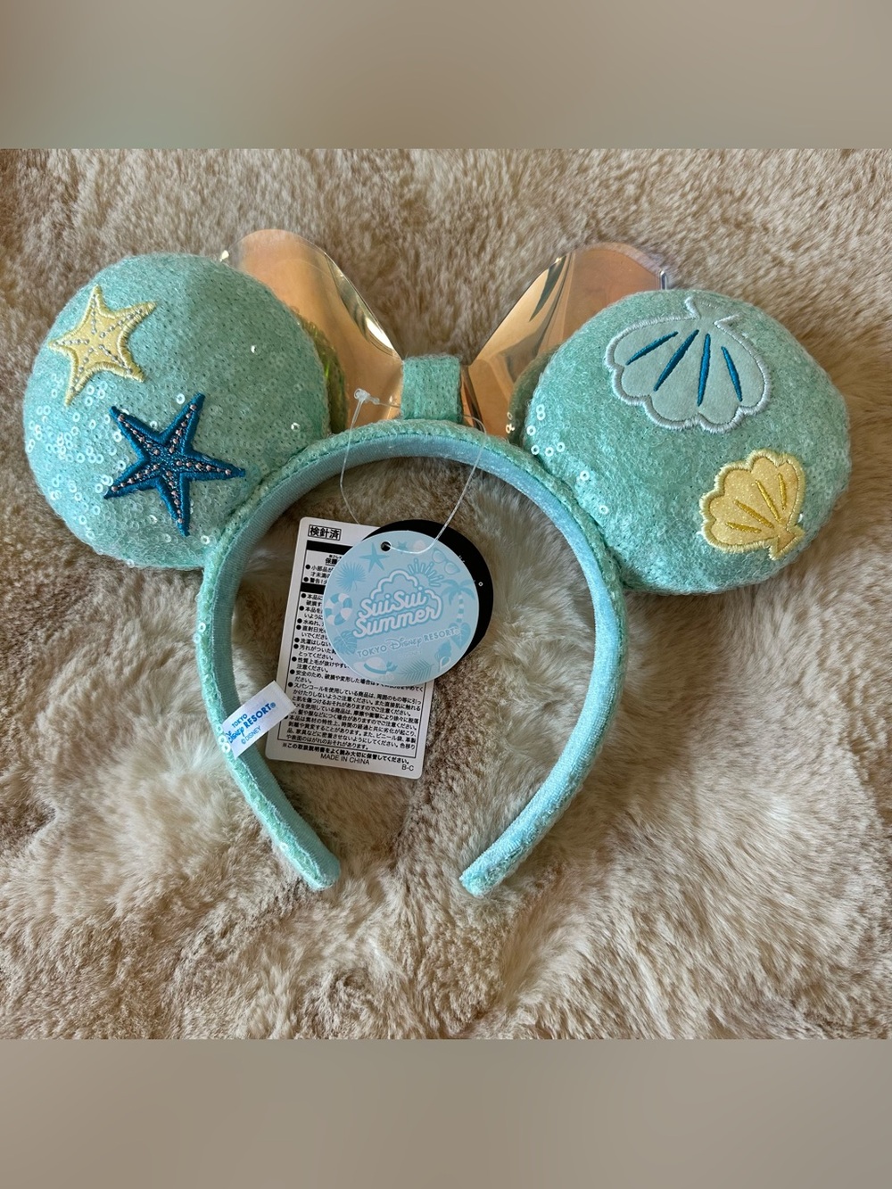 NWT DisneySEA Tokyo Mermaid/ Ariel / Seashell Ears - Picture 1 of 5